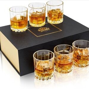 Set of 6 Kanars DOF Whiskey Glasses